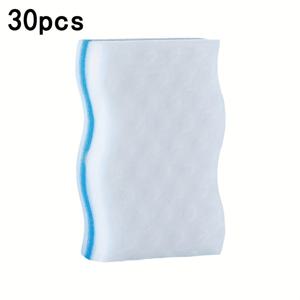 TEMU 30팩 매직 폼 스펀지 - 스크래치 방지 다목적 주방, 욕실, 바닥 및 창문 청소용 - 내구성 있는 스크래치 프리 소재, 접시, 냄비, 팬용 - 공간 절약형 쌓을 수 있는 디자인, 주방 스펀지, 스크래치프리 청소, 질감 표면, 스크래치프리 소재, 가정용 청소, 컴팩트 스펀지, 비스크래치 스펀지, 다목적 스펀지, 주방 필수품