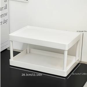 TEMU 심플 스타일 수납, 테이블 & 서랍 수납, 이중 레이어 디자인, 100개 물건 무구 고품질 수납 선반, 기숙사 소형 공간 필수 수납, 홈 수납용 책상 & 서랍 정리함