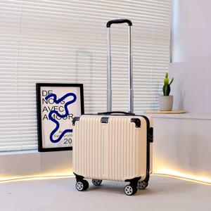 TEMU 한국 스타일 18인치 캐리온 수하물 - 텔레스코픽 핸들, 4휠 스피너, 내구성 있는 ABS+PC 쉘, 안전한 지퍼 클로저, 조합 잠금 - 여행, 여가, 일상 사용에 완벽한 여행 필수품 | 현대 여행용품 | 내구성 있는 ABS 쉘, 수하물