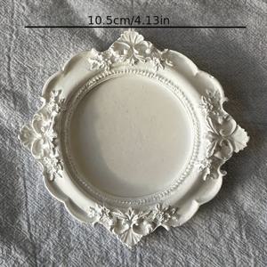 TEMU 1개 유럽 궁전 레트로 석고 조각 보석 디스플레이 트레이, 다기능 귀걸이 및 반지 홀더 - 발렌타인데이, 크리스마스, 새해 선물용 - 반지, 귀걸이, 목걸이, 팔찌, 시계에 완벽한 홈 데코, 침실 & 사무실 정리함