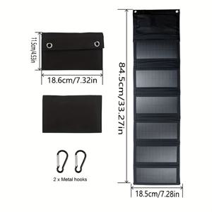 TEMU 80W 태양광 패널 충전 보드 타입-C USB 포함 - 단결정 실리콘 태양광 와퍼, 단면 태양광 충전기 야외 장치용, 휴대용 태양광 충전기, 태양광 패널 충전 보드, 태양광 파워 뱅크 휴대용, 태양광 파워 뱅크 대형, 태양광 파워 뱅크 1, 캠핑, 캠핑 장비, 태양광 충전 패널, 태양광 보조배터리, 태양광충전기