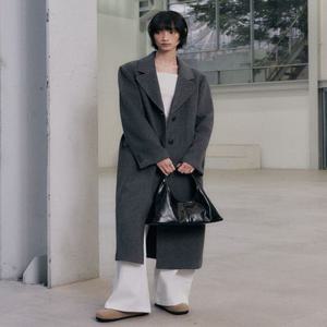 [선런칭/누적3천????]울 블렌디드 싱글 롱 코트_MIWJHFV0PB