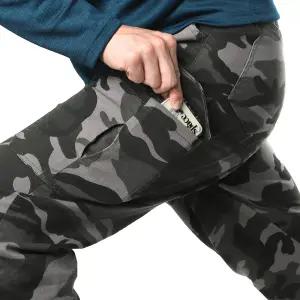 모렉스 겨울 남성 얼룩 기모 작업복 바지 카고 스판 등산