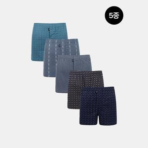 [TRY] 향균 소취 숯 남자 트렁크 5종 B세트