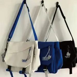 스트리트 원숄더 데일리 캔버스 크로스백 학생 메신저 가방