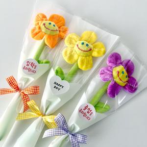 1송이 스마일꽃인형 한송이 꽃다발 어린이집 유치원 단체주문 재롱잔치 생일 답례품