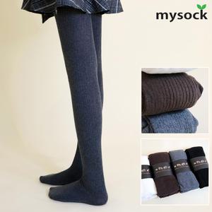 여성 골지 면 타이즈 1켤레