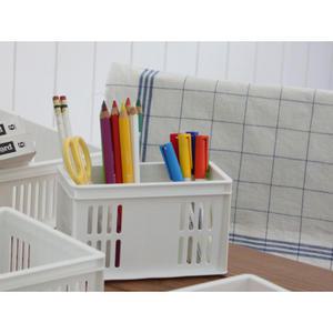 창신리빙 PP스텝바스켓 1호 화이트 / 정리함