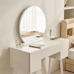 삼익가구 베런 멀티수납형 원형거울 화장대 세트 스툴제외)