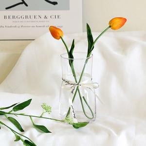 [조아트]인테리어 유리 투명 티테이블 꽃병 수경재배 클리어화병