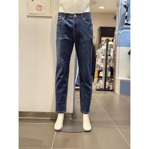 [클라이드앤](김해점)[클라이드 frank stone] 밴딩 테이퍼트 다크블루 데님팬츠 FOIDP343M