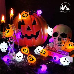 쭈니스토리지 할로윈 전구 믹스 2 장식 조명 건전지 파티용 줄전구 3M