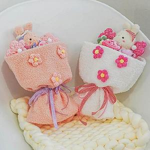 뽀글이 토끼 인형 꽃다발 어린이집 유치원 꽃다발 재롱잔치 학예회 졸업식