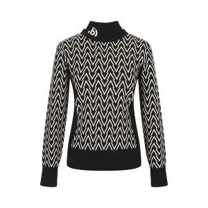 [하프클럽/벤제프]BP5MWSP801 여성 버드아이 자가드 반목 풀오버