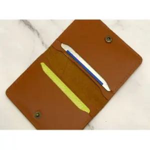 가죽공예 DIY 더블 카드 케이스 만들기 키트 실 바늘 추가가능