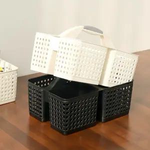 국산 수납과 이동이 편리한 손잡이형 칸막이 목욕바구니 우주공업 목욕가방