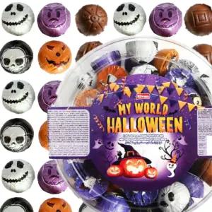 엘반 할로윈 초콜릿 볼 400g x 2통(대략 100개입) 4가지 핼로윈 모양 대용량 학교 간식