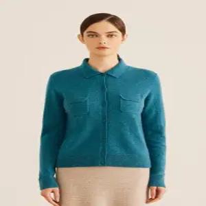 (정상가229000원) 캐시미어 포켓 폴로넥 가디건 [UFH4-KCA455C]