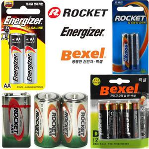 로케트 에너자이저 건전지 낱개 AA AAA 알카라인 망간