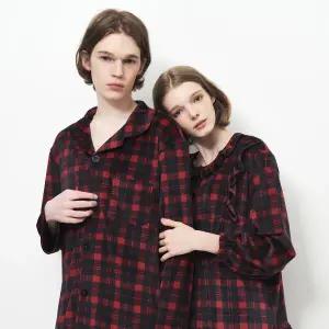 [댑] 레드 X-MAS 밍크스판 잠옷세트 남성용_DPJ17308