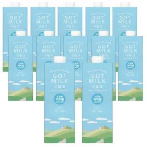 갓밀크 수입멸균우유 저지방 1.5 1L 12입