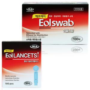 이올 채혈침 알콜솜 선택[란셋 사혈침 사혈기 바늘 혈당침 당뇨침 에탄올 이올스왑 알콜스왑 소독]