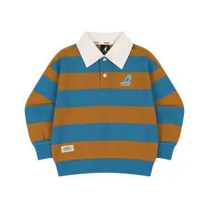 [캉골키즈](신세계 사우스시티)보더 스트라이프 카라 스 셔츠 RC 0101 블루 (ARCCLT01010BU)