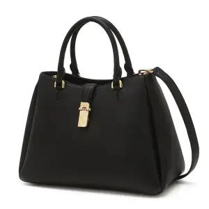 [닥스](센텀시티점)DCBA5F164BK [CLA] 블랙 소가죽 체크 장식 포인트 토트백 M