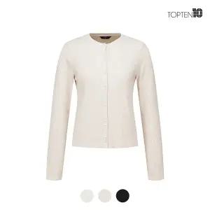 [탑텐][탑텐] 여성 립 크루넥 버튼 가디건_MSC4TC2001