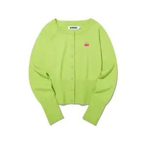 [키르시](대구신세계)모노 체리 크롭 가디건 [라임]