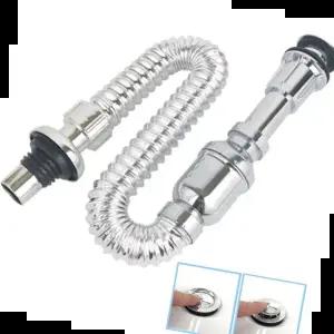 세면대부속품 국산일체형트랩 세면대 배수관 부속품 폽업 트랩