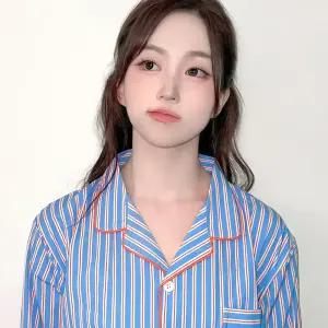 [해원'pick] 실크핏 시에르 긴팔 커플 잠옷 세트