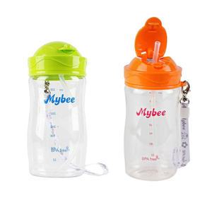 마이비 안심 트라이탄 빨대컵350ml(그린/오렌지)