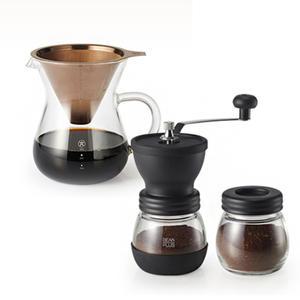 빈플러스 티타늄 일체형 세트 (핸드드립세트 1개 + 핸드밀, 1개)