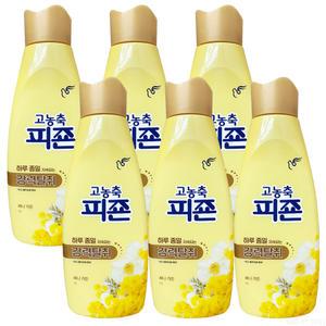 피죤 리치퍼퓸 고농축 섬유유연제 써니가든 1L 6개