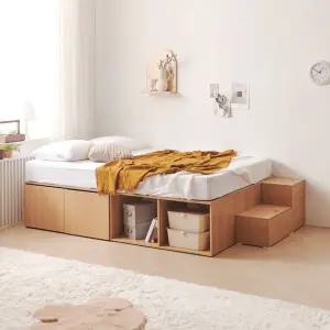 [하프클럽/]C3785 무헤드 믹스 수납침대 계단세트 Q