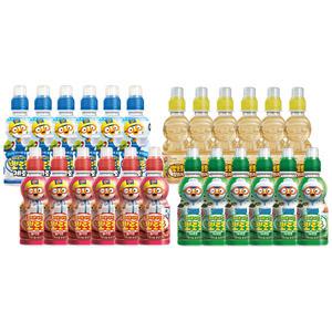 뽀로로음료 4종 24개 세트 (제로밀크6+딸기6+보리차6+사과6)