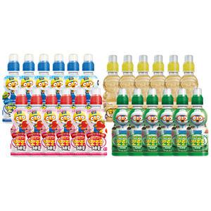뽀로로음료 4종 24개 세트 (제로밀크6+제로딸기6+보리차6+사과6)