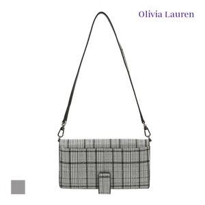 [올리비아로렌ACC] 체크 프린트 가죽지갑_VYCWAYS1111