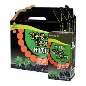 정식품 베지밀 검은콩과 검은참깨 두유 190ml x 72팩