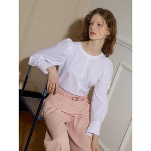 [듀엘](대구신세계)[신세계단독]퍼프 슬리브 코튼 블라우스(D252MSC232)