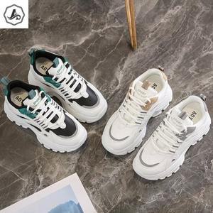 [애슬릿] 배색 포인트 키높이 어글리 슈즈 여성 운동화