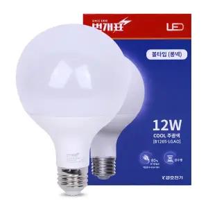 볼전구 번개표 12W 6500K YTG95A4A-122665 B1265-LGAO