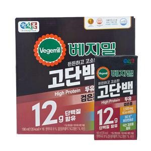 정식품 베지밀 고단백 두유 검은콩 190ml X 16팩