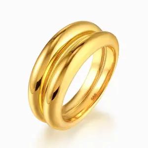 갤러리아 순금 24K 반지 엥게이지 쌍가락지 고마루