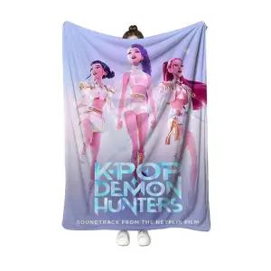 케이팝 데몬헌터스 극세사 담요 헌트릭스 더피 미라 저승사자 사자보이즈 조이 케데헌 루미