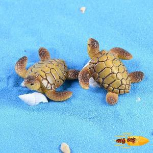 1PC 미니 바다 거북 모델 수지 수족관 물고기 탱크 홈 조경 장식품 장식 액세서리 훌륭한 솜씨 레이아웃 소