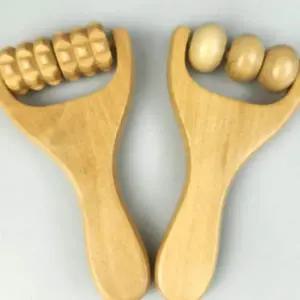 [셀러에이드]휴대용 나무 마사지기 지압 마사지 롤러 괄사