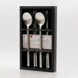 체크 부부 수저세트_23505598