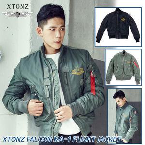 XTONZ 엑스톤즈항공점퍼 MA-1 팔콘 남성패딩 패딩 플라이트 항공점퍼 미군 밀리터리 블루종